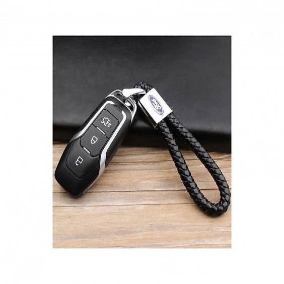  FORD SCHLÜSSELANHÄNGER LEDER SCHWARZ (AUF WUNSCH MIT GRAVUR)