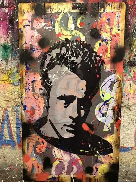 James Dean POPART Andy Warhol Collagen Art Stencil Kunst