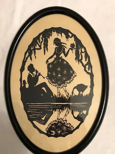 Scherenschnitt 32 x26 cm