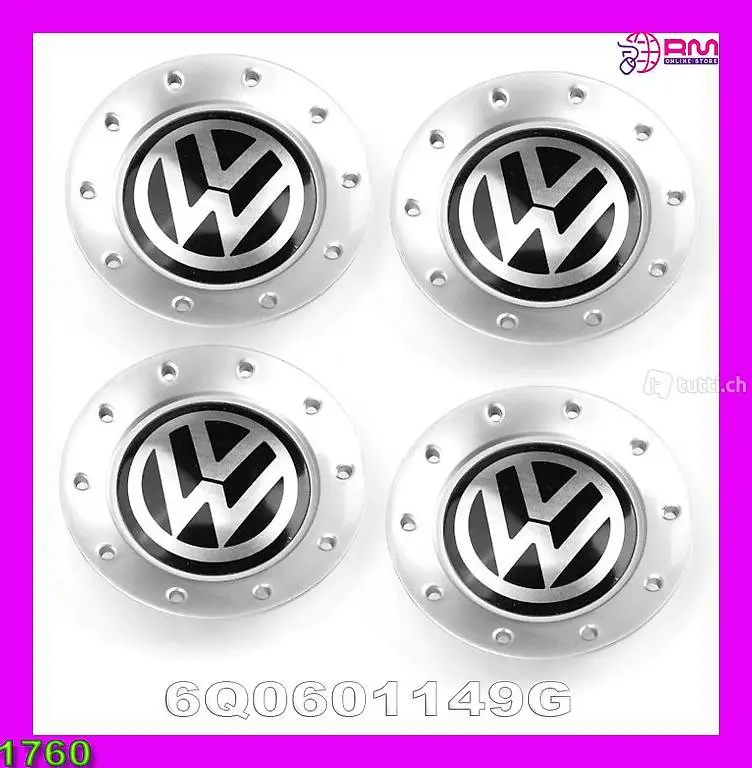  VW 140mm 6Q0601149G Radnabenkappe