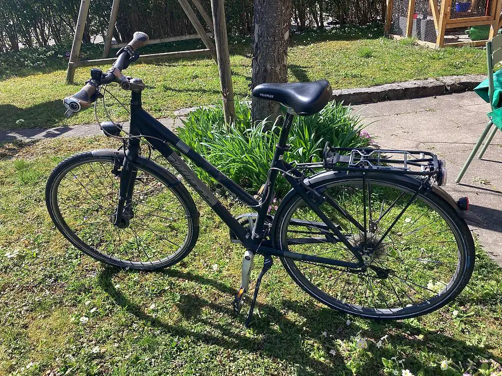 Damenvelo - City/Trekkingbike Villiger elan deluxe schwarz