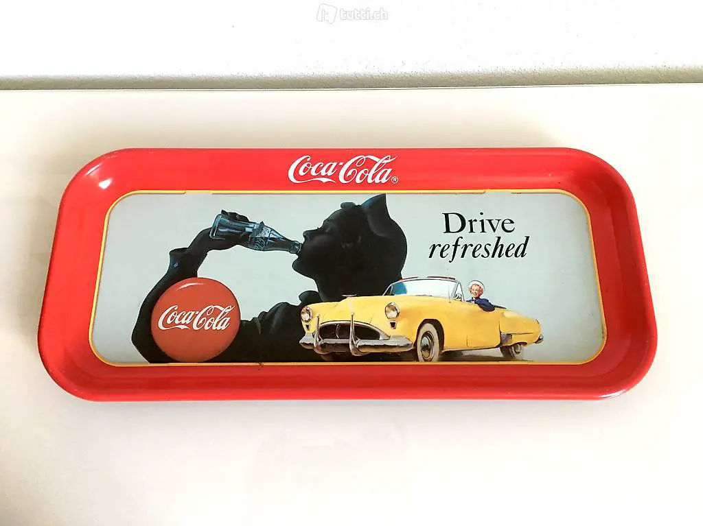 Vintage 80er Coca Cola Serviertablett