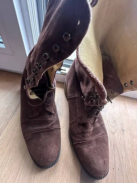 Schnür-Stiefel Wildleder 37