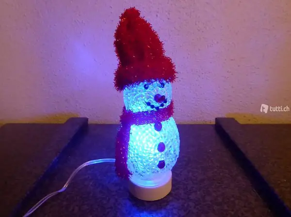 USB Leuchte LED Schneemann, Samichlaus, Weihnachtsmann