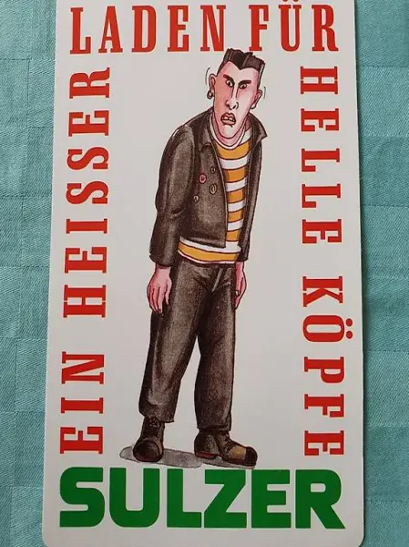  SULZER Mann gehend HELLE KÖPFE Aufkleber