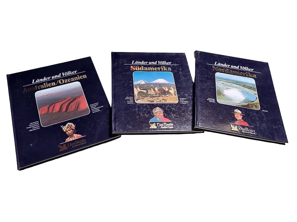 3 Länderkunde Bücher: Nord- Südamerika & Australien Völker