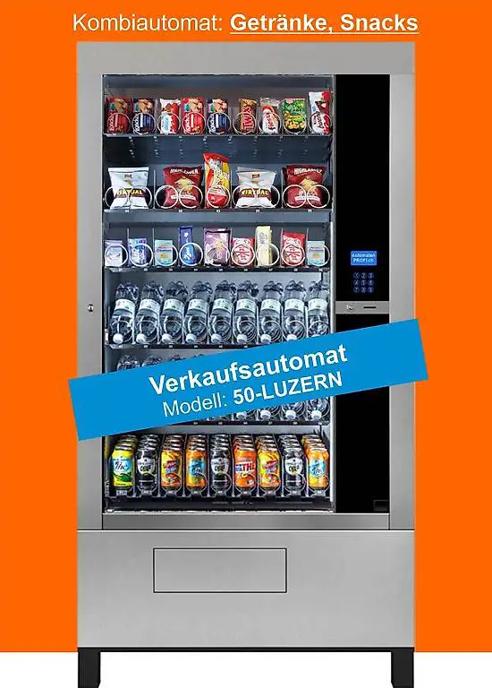Getränkeautomat, Snackautomat mit viel Platz - GEKÜHLT