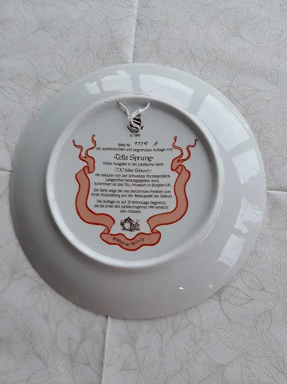 Wandteller mit Rahmen zu verkaufen