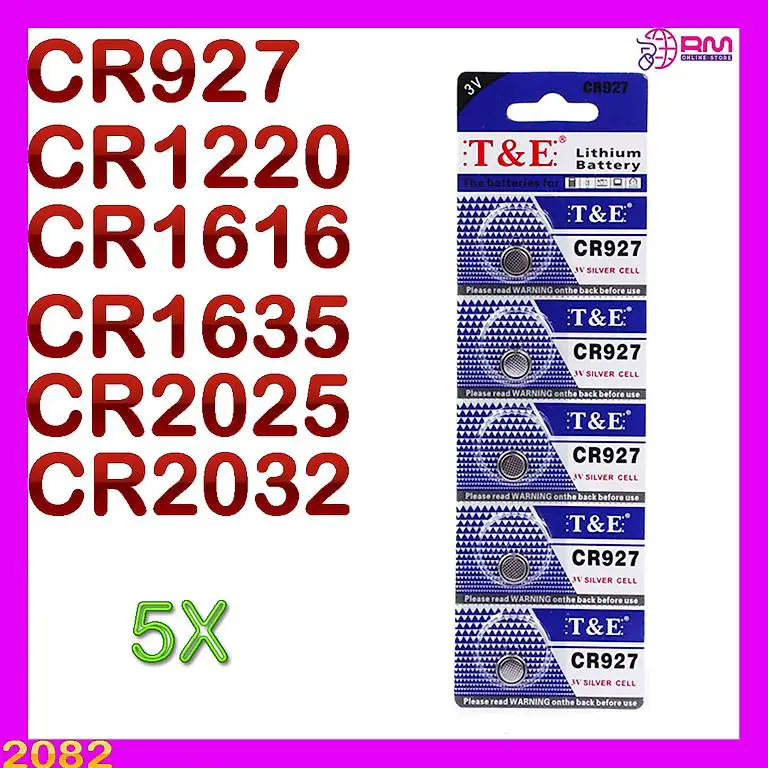 cr927, cr1220, cr1616, cr1632, cr2025, cr2032 lithium-knopfb