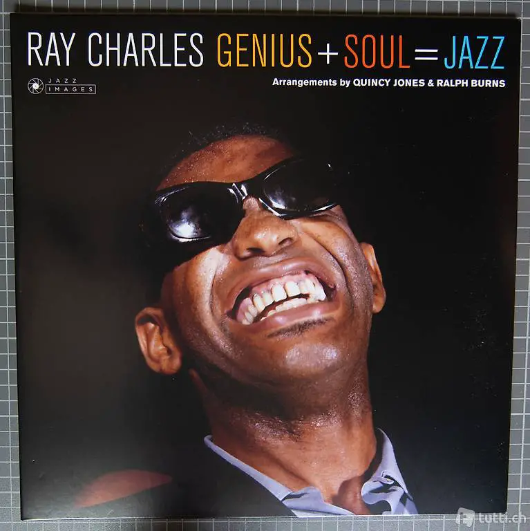 Lp RAY CHARLES genius + Soul = jazz