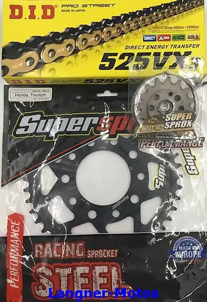 Ketten Kit Stahl HONDA VT600 C Shadow 89-07 DID Super Sprox
