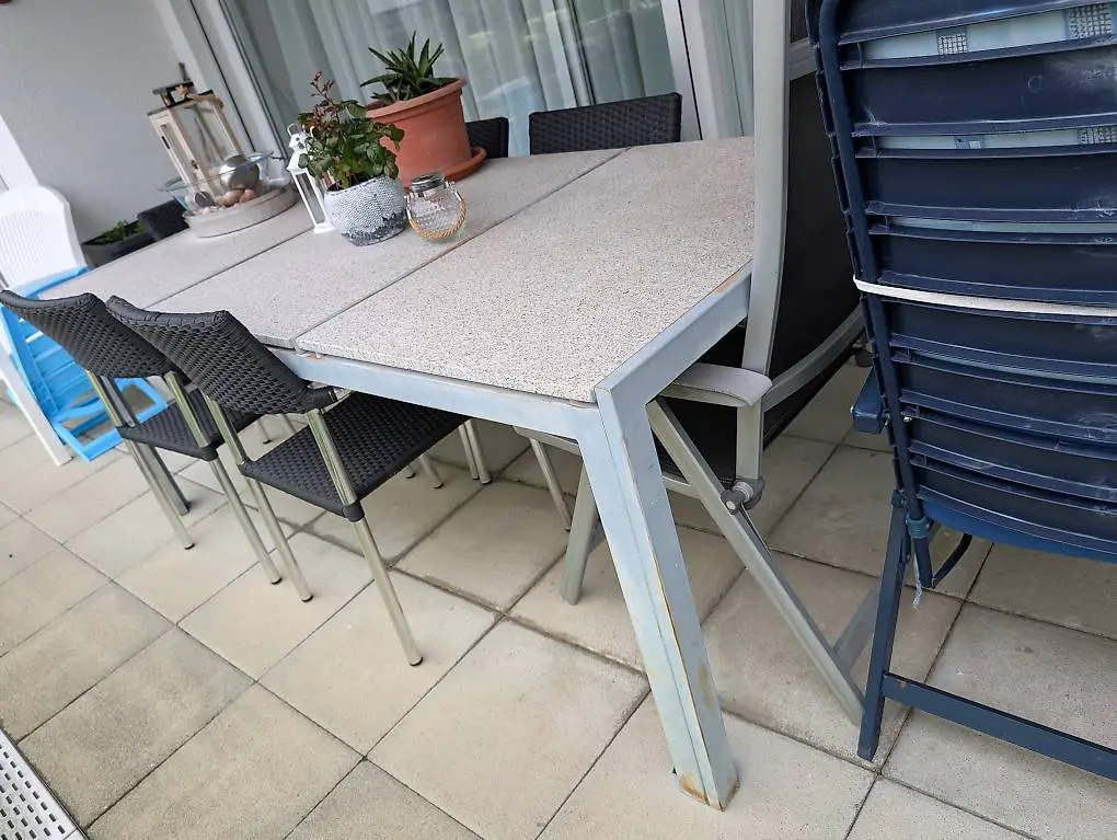 Marmortisch Aussenbereich, 2m