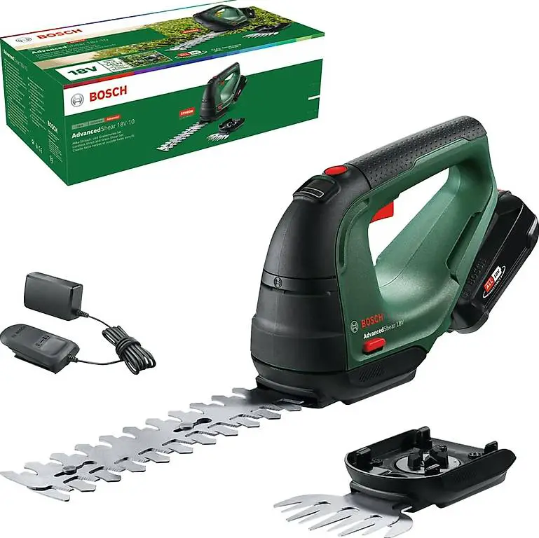 Bosch Akku Grasschere AdvancedShear 18V-10 (1 Akku 2,0 Ah, 1