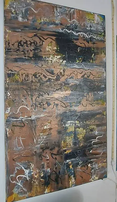 Bild Abstrakt von mir selbstgemalt 40×70