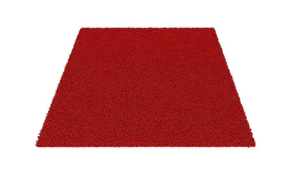 Hochflor Teppich 240 x 340 cm rot