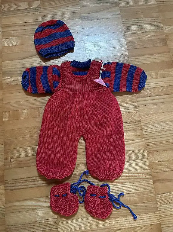 Latzhosen Garnitur 40-43cm