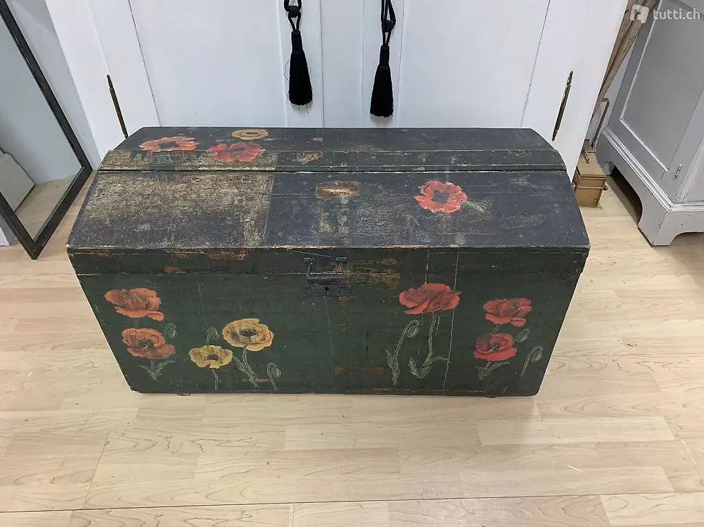 Antik Truhe Mohn shabby chic by börnie"s