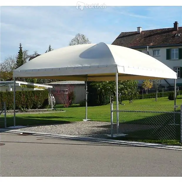  3 x 3 m Rundbogen Ganzjahrespavillon, Weidezelt, Pavillon