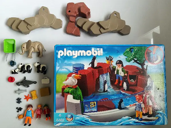 Playmobil "Besuch im Zoo"; Pinguinbecken und Zubehör