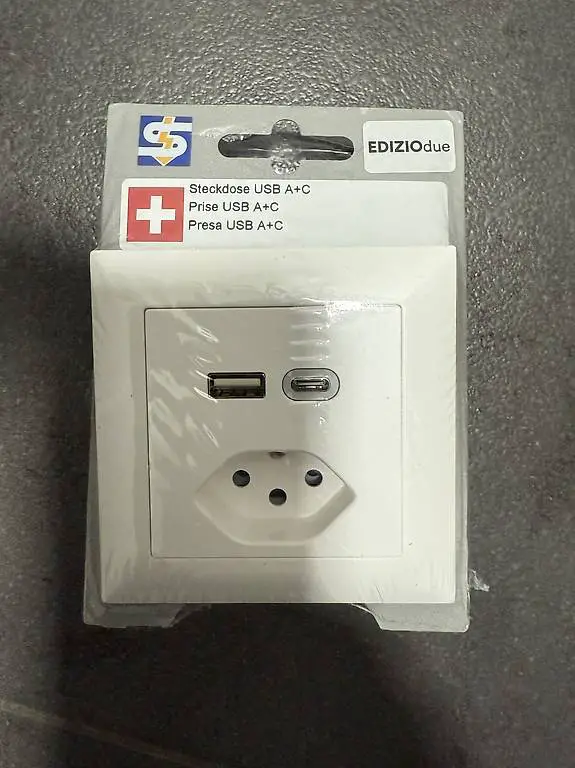 Feller Kombi Steckdose USB A+C