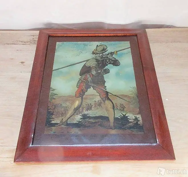  Seltenes Hinterglasbild antik