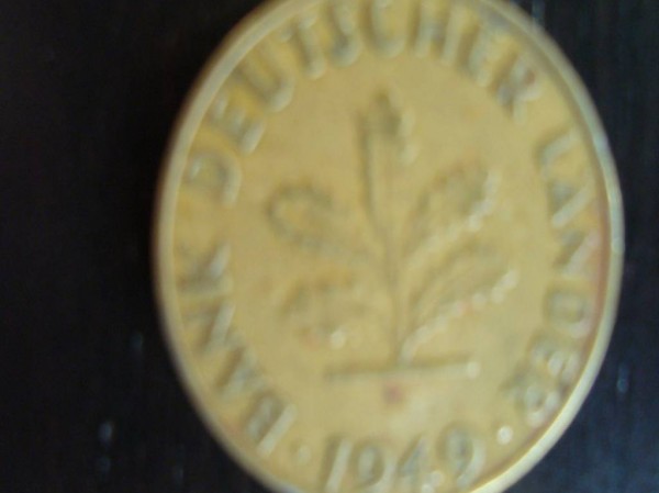 Münze BANK DEUTSCHER LÄNDER 10 Pfennig-Stück / 1949