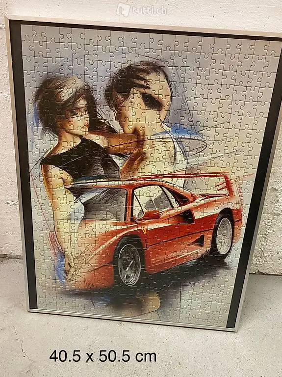Grosses Puzzle Bild Bilderrahmen