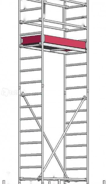 Alu- Rollgerüst bis Arbeitshöhe 5.0m