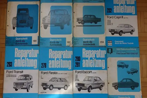 Diverse Reparaturanleitungen Ford, Mercedes, Citroen