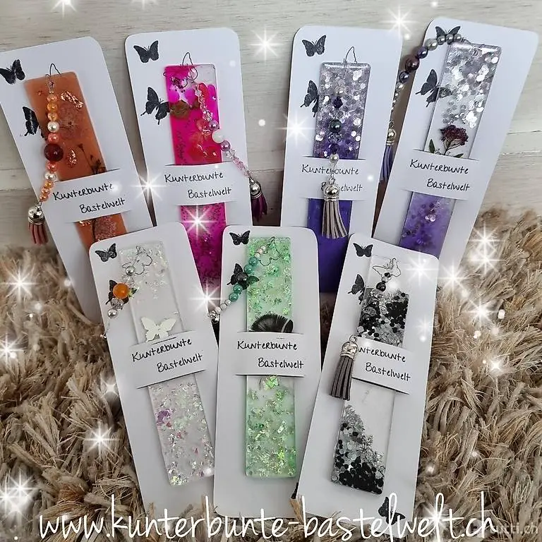 Buchzeichen aus Giessharz