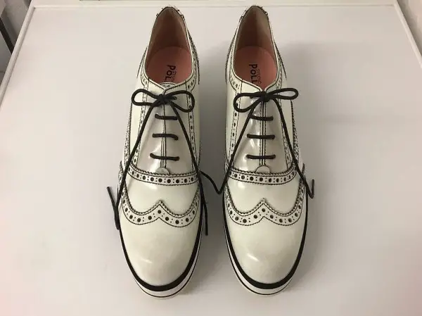 Weiss und Schwarz Damen Schuhe Gr. 37-38