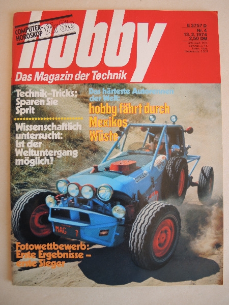 hobby Zeitschrift 1974 Technik Revue Magazin Wüstenrennen