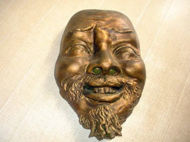 Sculpture tête personnage de Pierre Vellutini Corse