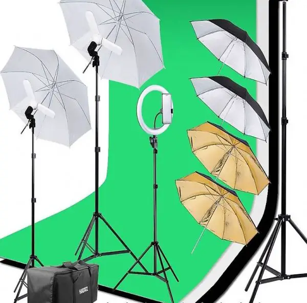  Profi Fotostudio Set Hintergrundsystem
