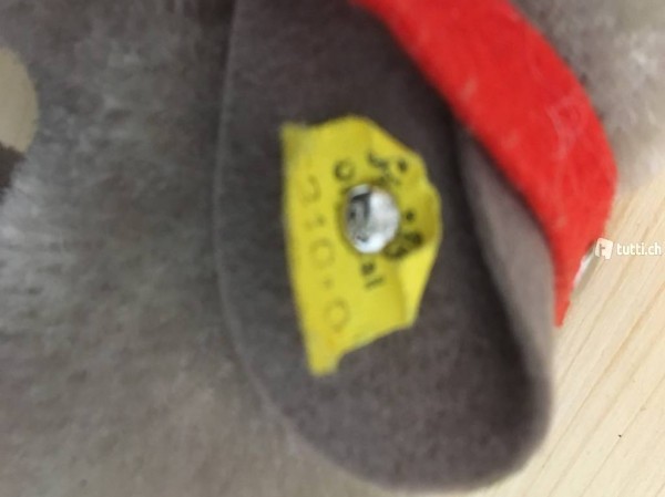 Steiff Elefant mit Knopf und Fahne, alt