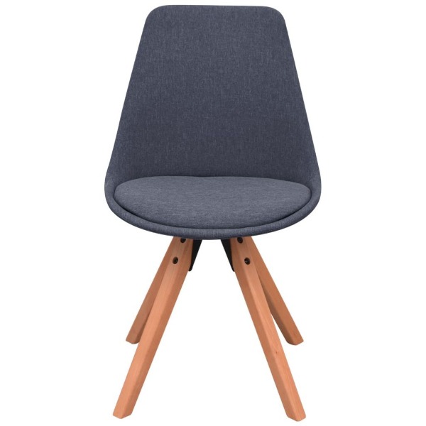  Esszimmerstühle 2 Stk. Dunkelgrau Stoff 564