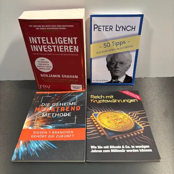 >top: sachbuch p. lynch b. graham anlage börse aktie krypto