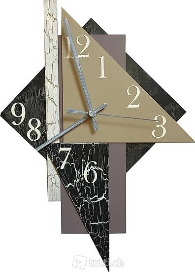 Vintage Wanduhr aus Alu, einzigartig Yocto 4805