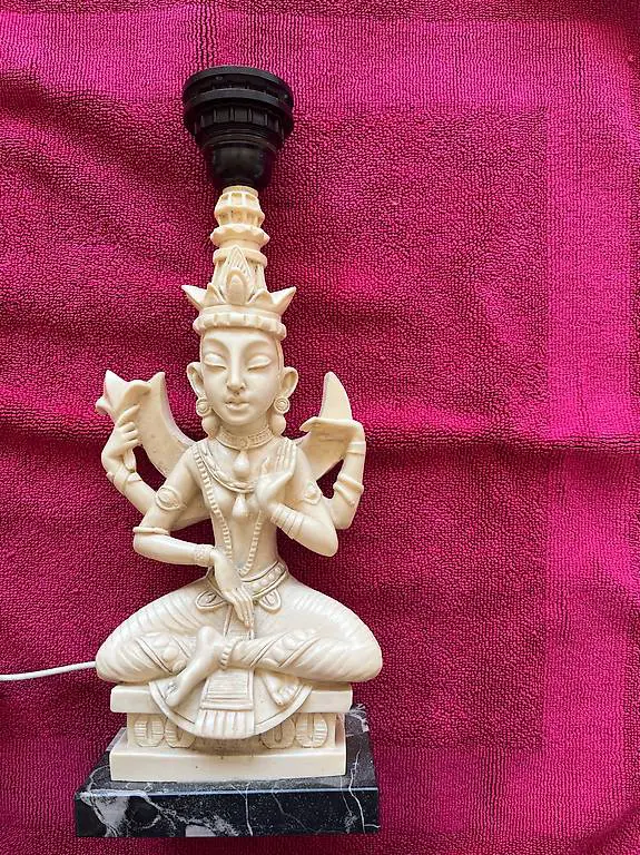 2 Lampenfüsse aus Alabaster