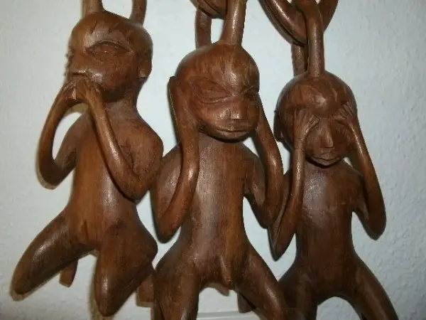 Aus Afrika die 3 Affen