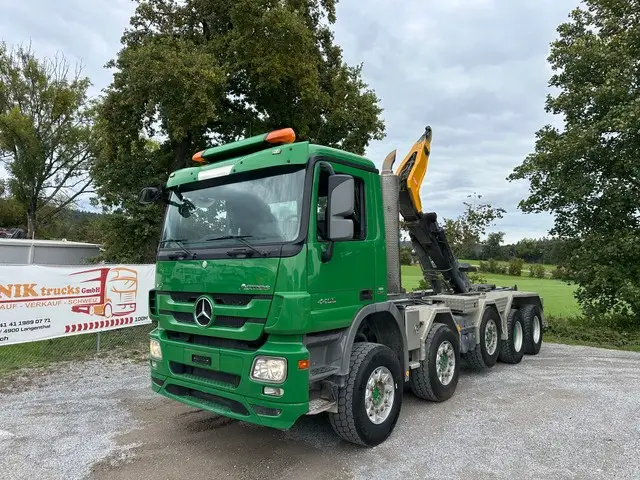 MERCEDES-BENZ, Actros 4455 10x4 Moser, Abrollkipper (Haken)