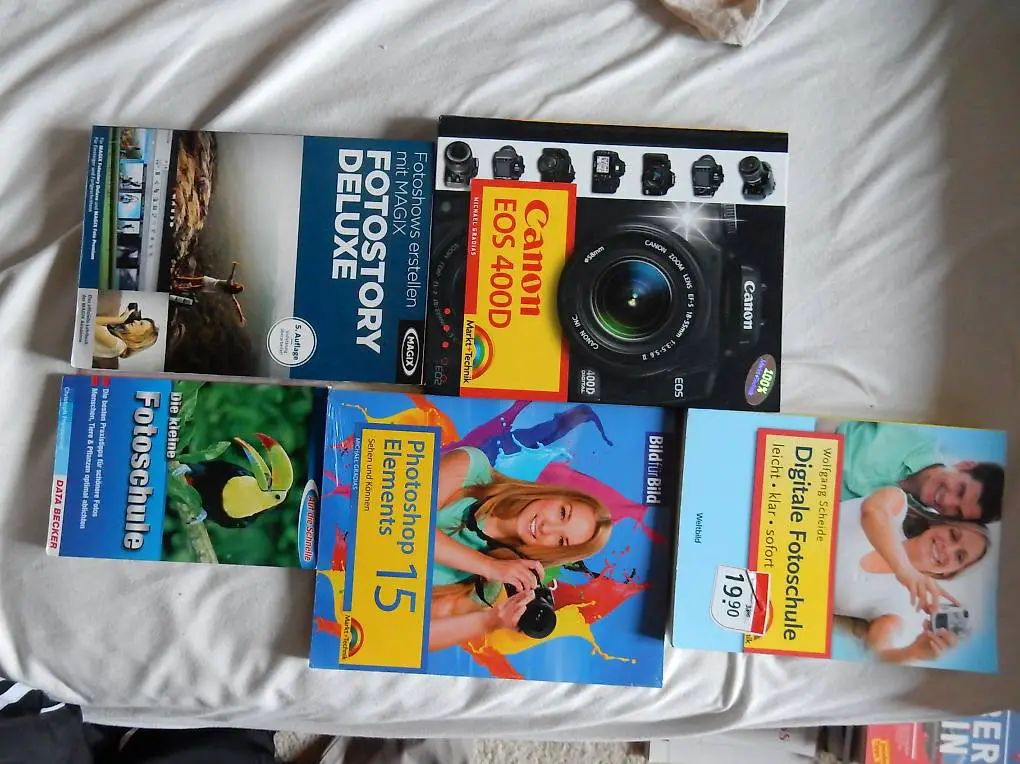 Verschiedene Fotobücher Fotoschule