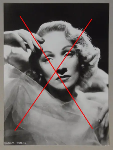 2 original Fotos Marlene Dietrich 1935