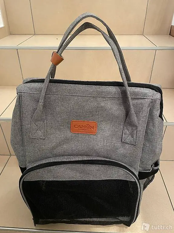 Camon Zainetto per Cani e Gatti Pet Fashion Denim Grey