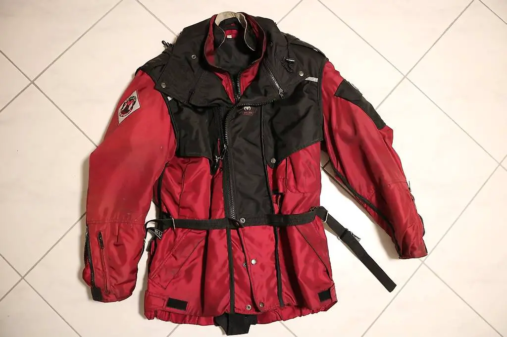 Rote Bullson Jacke Töff Motorrad Motorradjacke