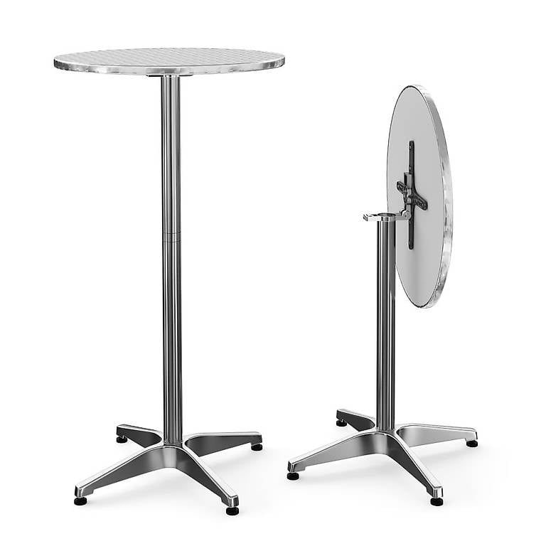 Bistrotisch Stehtisch Alu rund 60 x 72-112