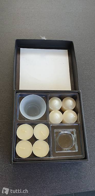 Kerzen-Set in Geschenkverpackung