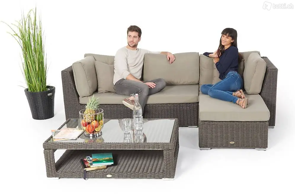  Canapé de jardin avec table