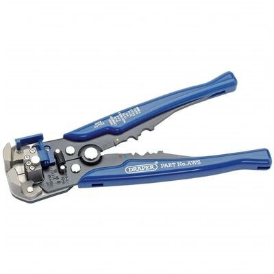  vidaXL Draper Tools 2-in-1 Abisolierzange/Crimpzange Blau 35385