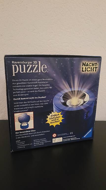 nachttisch-lampe als puzzle